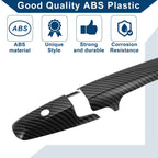 Car Door Handle Cover Trim for Honda Civic (2006–2011) Carbon Fiber Black