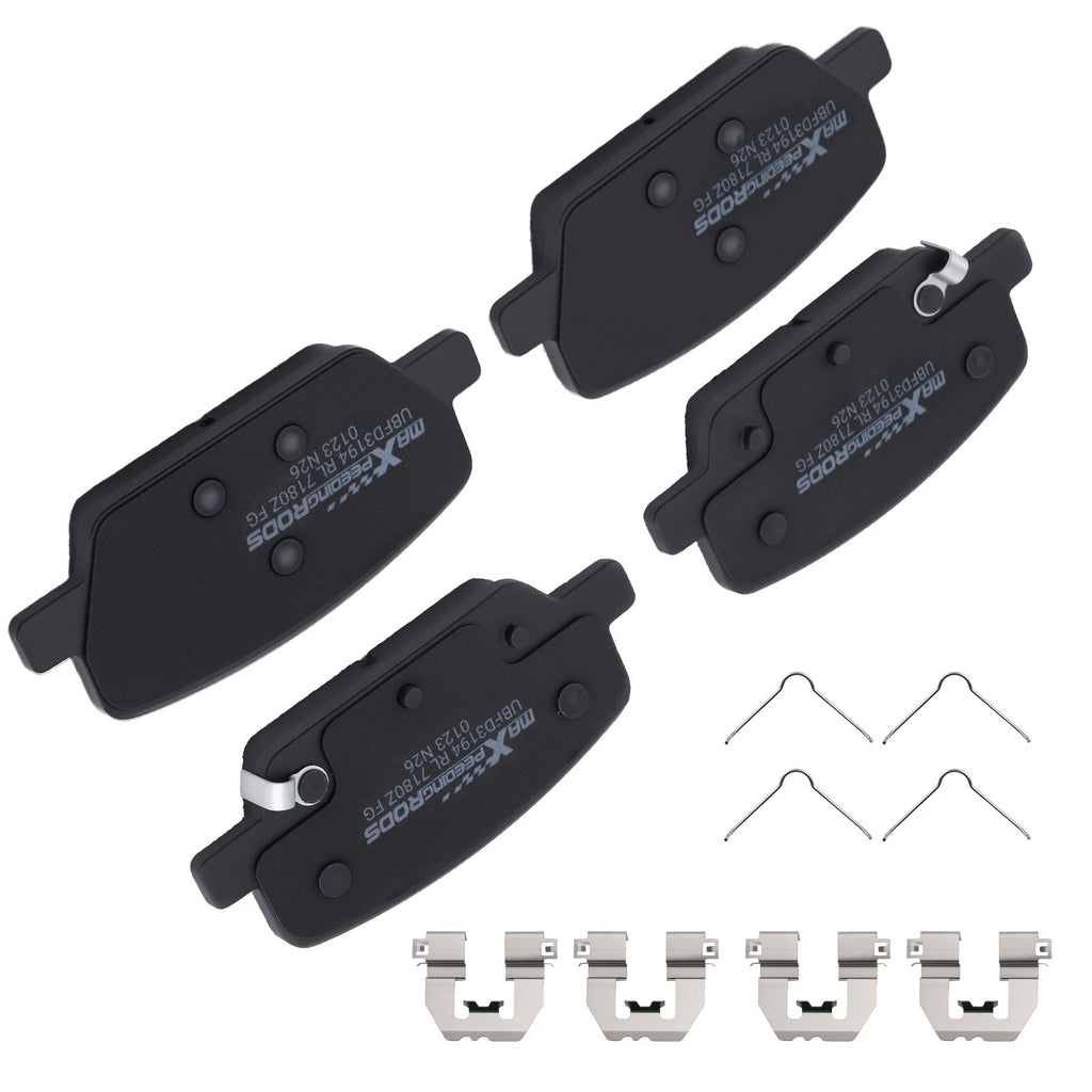 Set of 4 Rear Ceramic Brake Pads for Hyundai Palisade, Santa Fe, Kia Telluride