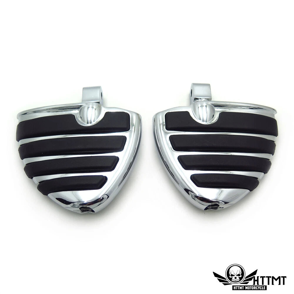 Chrome Wing Mini Floorboards Footpeg for Yamaha Road Star Warrior (2002–2009)