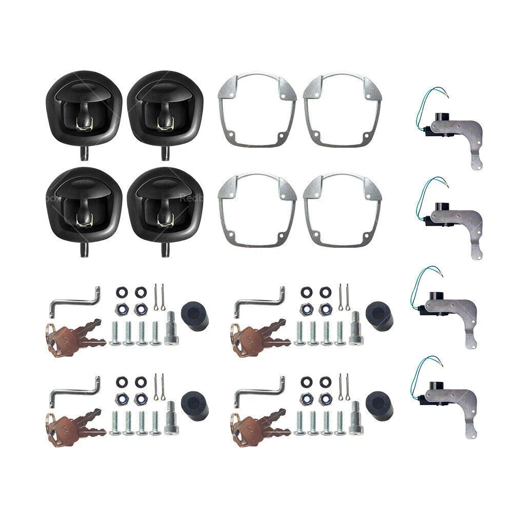 4X Power Operated Whale Tail T Handle Folding Lock for Trailer Canopy (DC 12V)