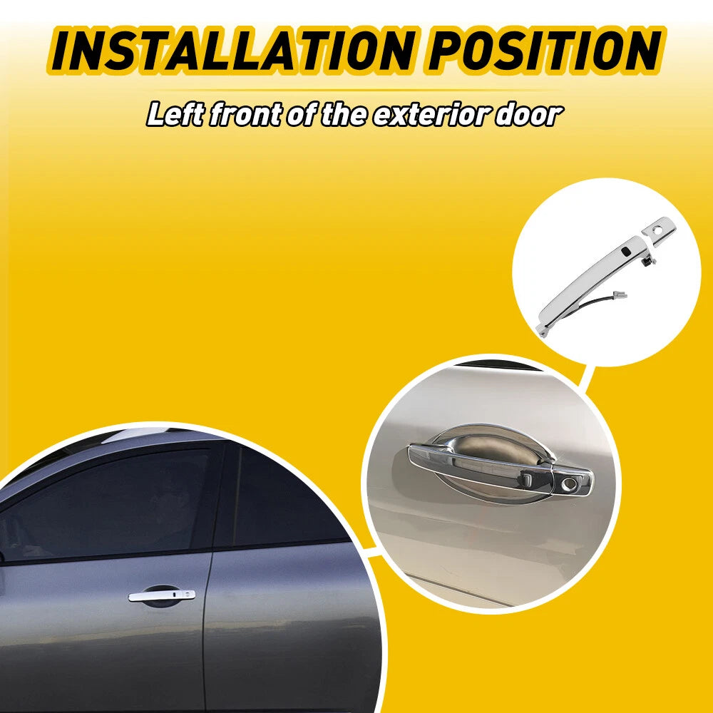 Chrome Front Driver Left Door Handle for Nissan Murano (2003–2007)