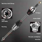 2X CV Axle and Wheel Hub for Nissan Rogue (2014–2020)