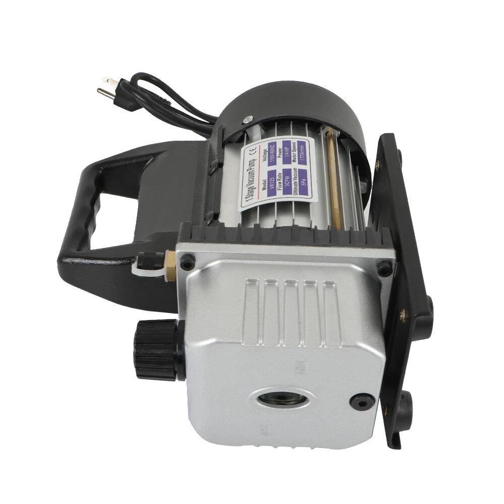 AC Vacuum Pump and Manifold Gauge Set for HVAC Systems