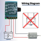 DC Motor Speed Regulator 30A for PWM Adjustable (7V–70V)