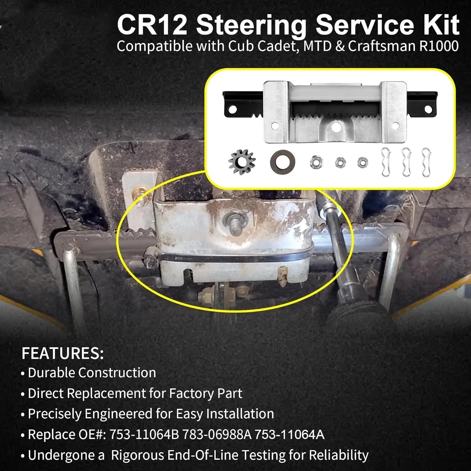 Steering Service Kit for Cub Cadet CC30