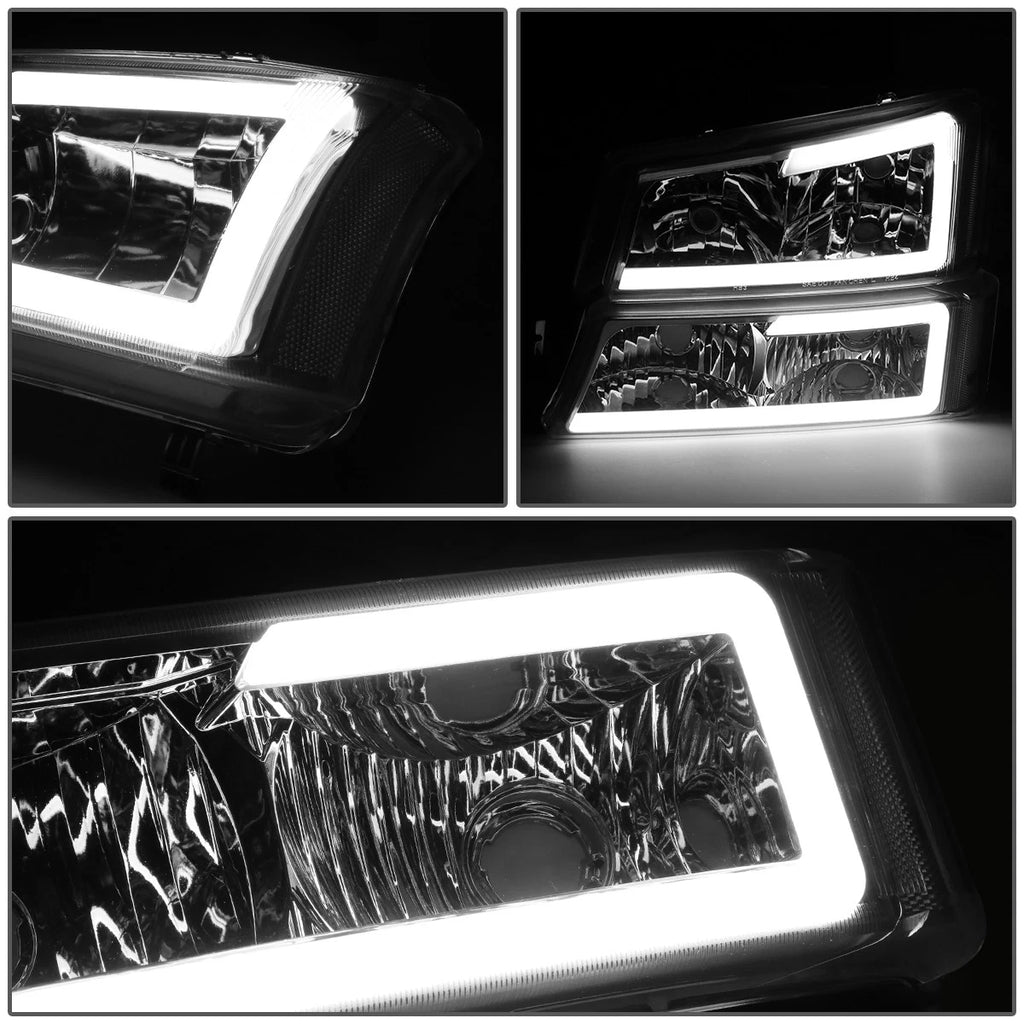LED Headlight Bumper Lamp for Chevy Avalanche (2003–2007) Chrome/Clear