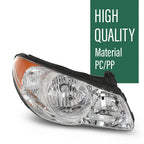 Clear Chrome Headlight Assembly for Hyundai Elantra (2007–2010)