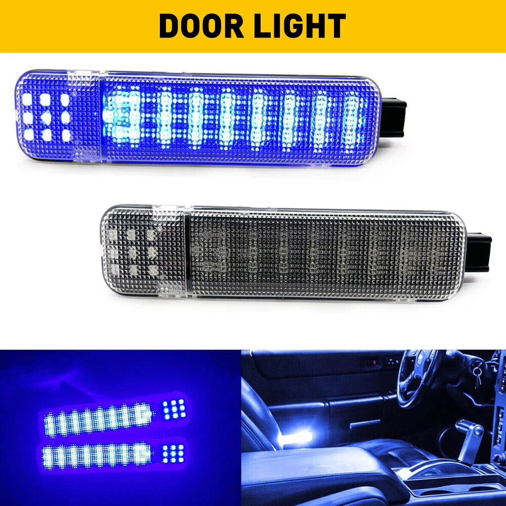 Blue LED Door Panel Courtesy Light for Silverado Sierra Escalade Yukon (2000â2023)