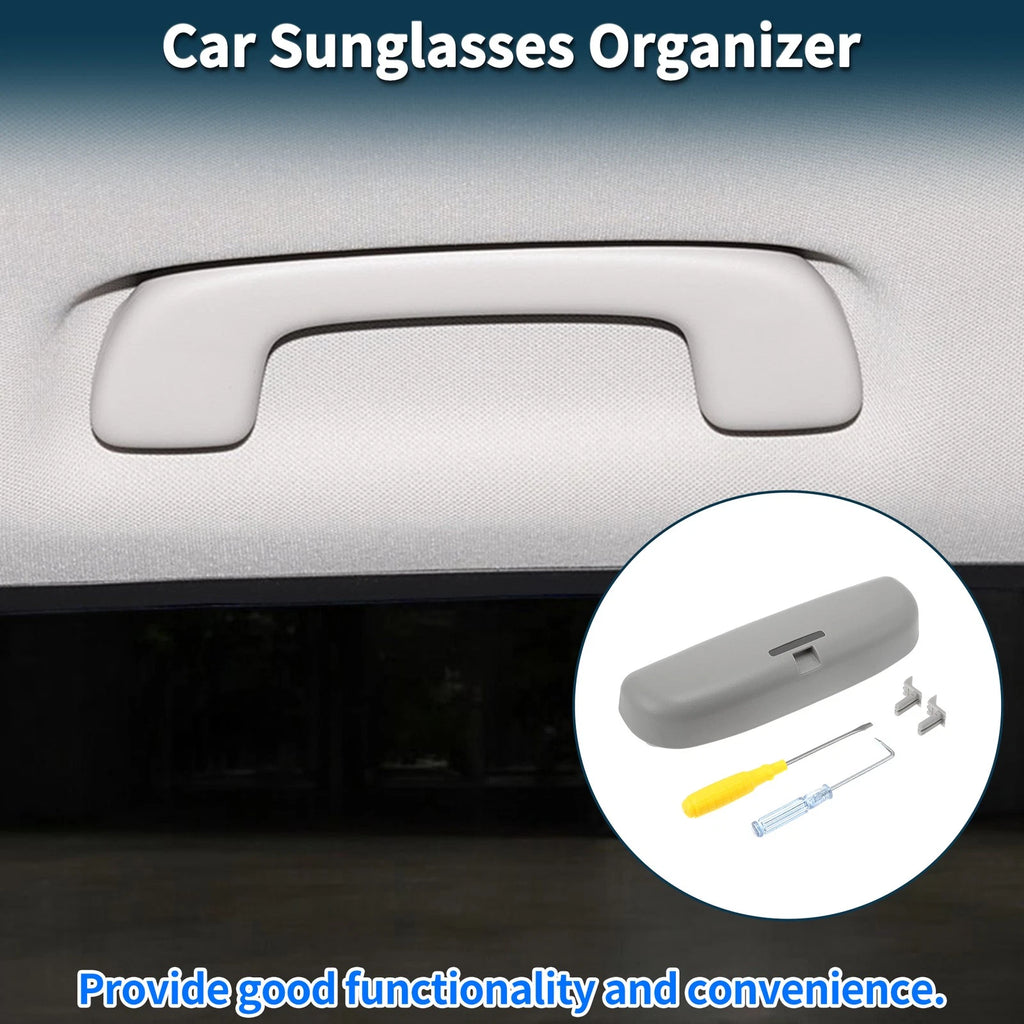 Sunglasses Case for Nissan Sylphy (2006–2022) Eyeglasses Holder Storage Box Grey