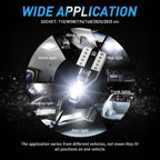 Set of 10 Mini T10 194 168 2SMD LED Interior Light Bulbs for Various Models
