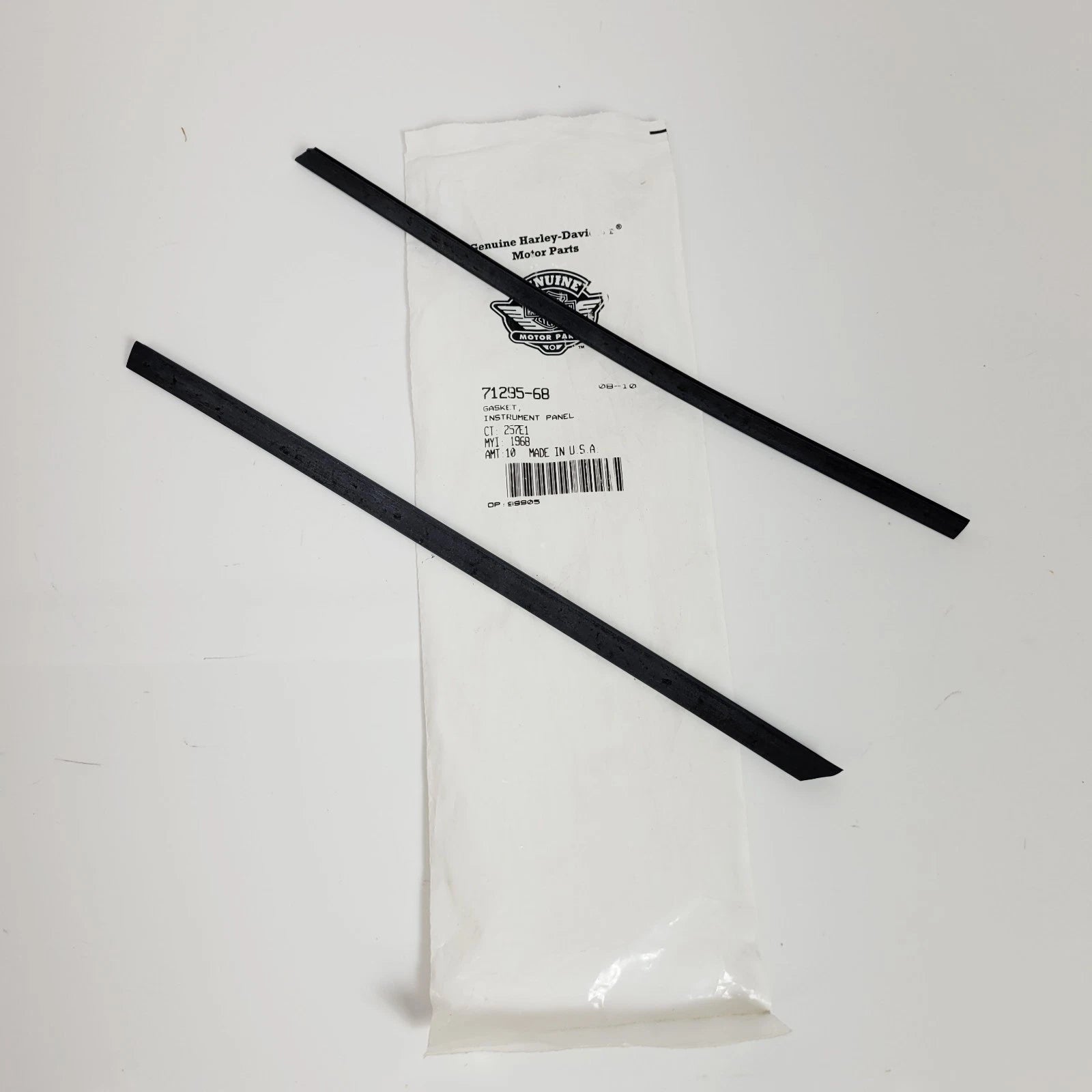 Set of 2 Instrument Panel Gaskets for Harley-Davidson Panhead, Shovelhead (1968–1984)