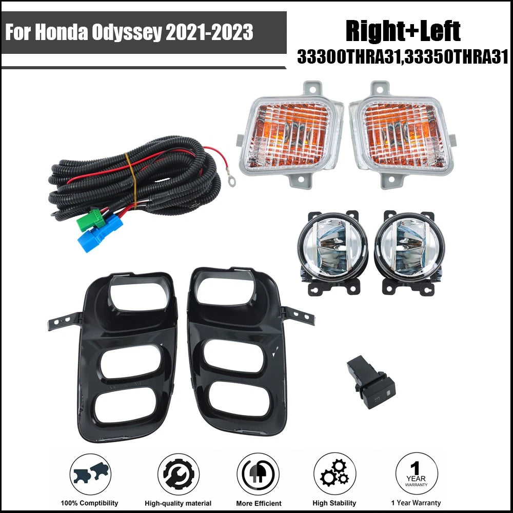 LED Fog Lights for Honda Odyssey (2021â2023) Left & Right Side