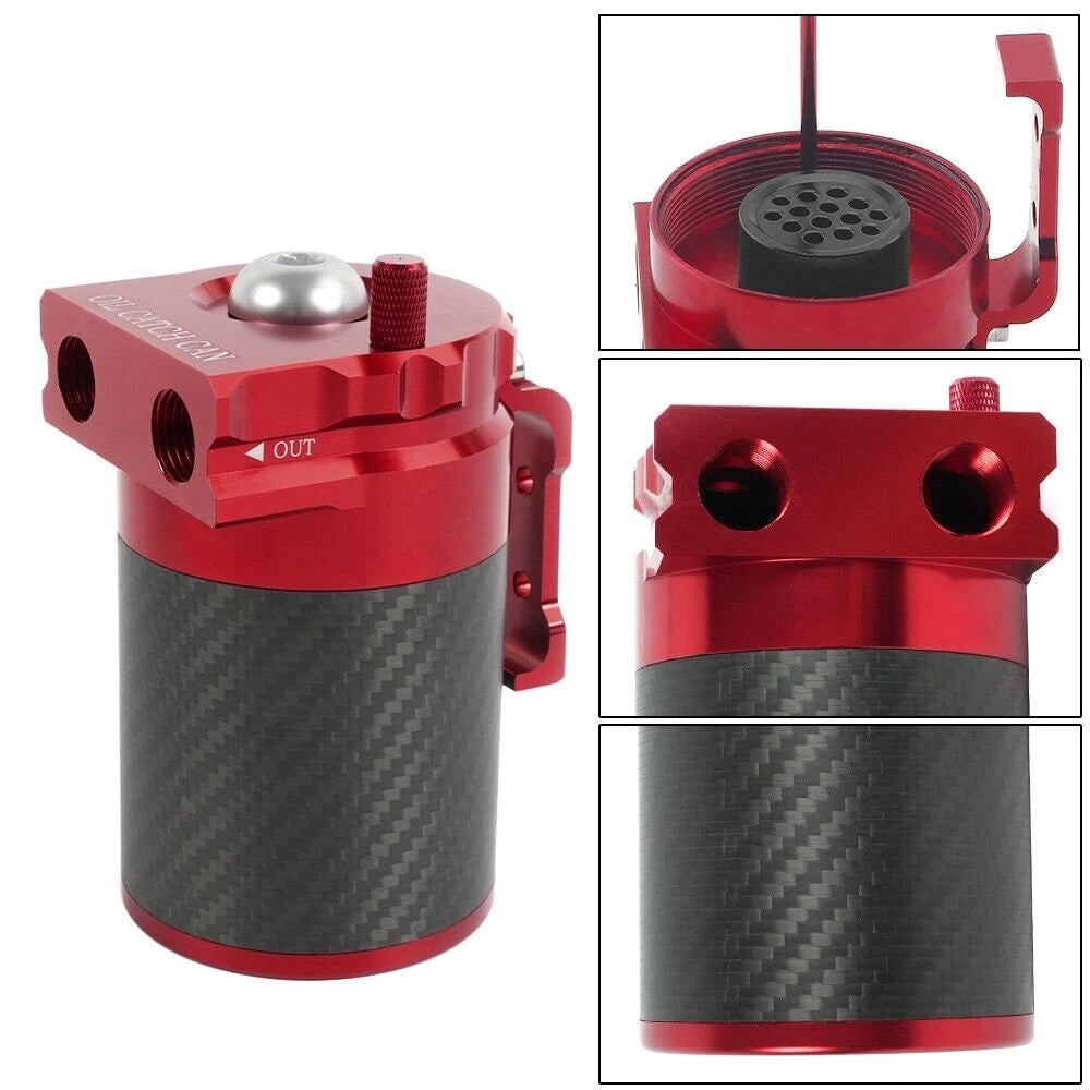 Carbon Fiber Oil Catch Can Kit for Universal Applications