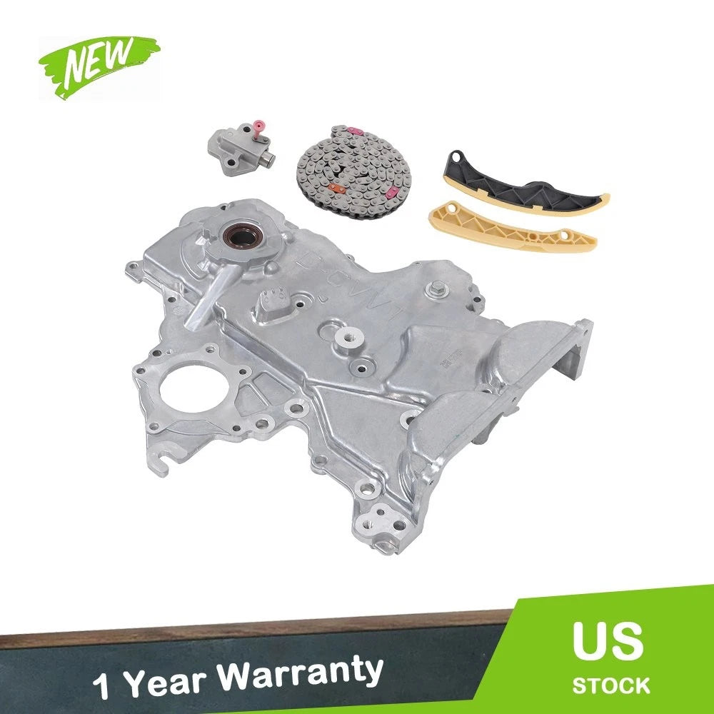 Timing Chain Kit & Oil Pump Cover for Hyundai Veloster Elantra Kia 1.6L (2012–2020)