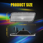 2X Clear Front Side Marker Lamp Light Housings for VW MK6 Golf GTI (2010–2014)