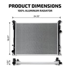 Replacement Aluminum Radiator for Dodge Magnum (2005–2008) 3.5L V6 5.7L V8 2766