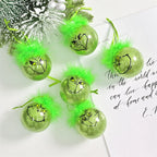 Cute Green Elf Christmas Tree Ornaments - 1 Xmas Balls Decor