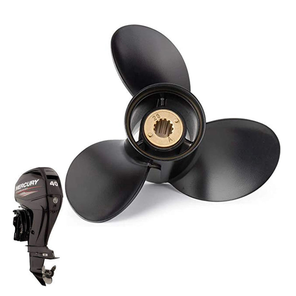 Outboard Propeller for Mercury 25-70 HP (13 Spline, 48-73134A45, RH)