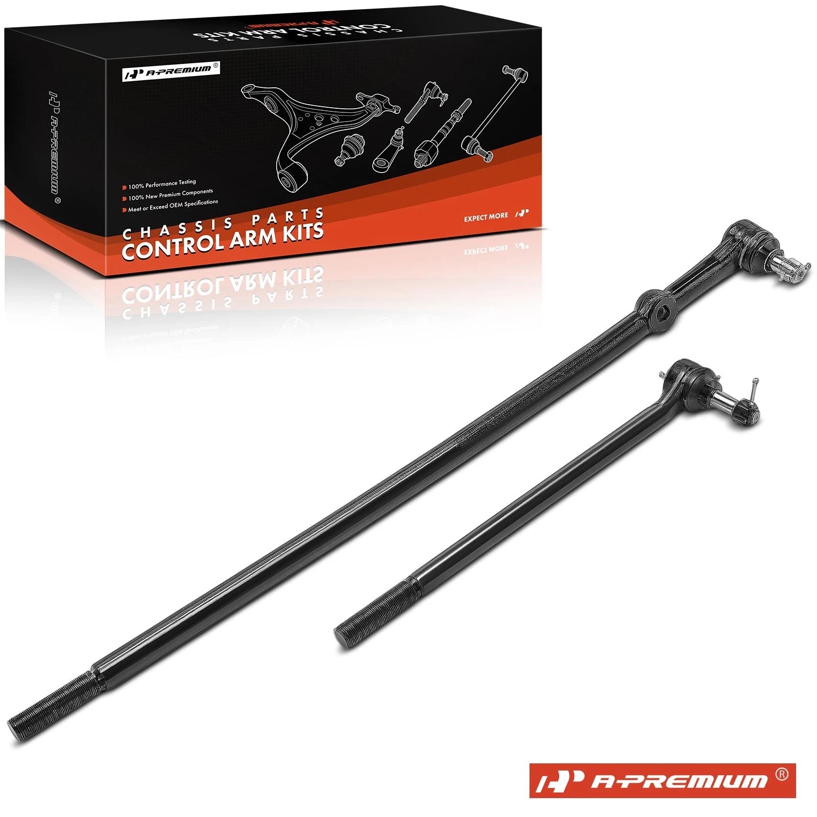 2X Front Inner Tie Rod End for Ford F-250 (1985–1994) 4WD