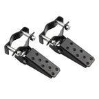Pedals for Diverse Motorcycle Metal Passenger Black Silver