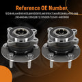 2X Wheel Hub Bearing Assembly for Chevy Cruze (2011–2016) 512446 Rear 5 Bolt