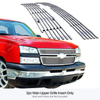 Upper Stainless Billet Grille for Chevy Silverado 1500/2500HD (2006-2007)
