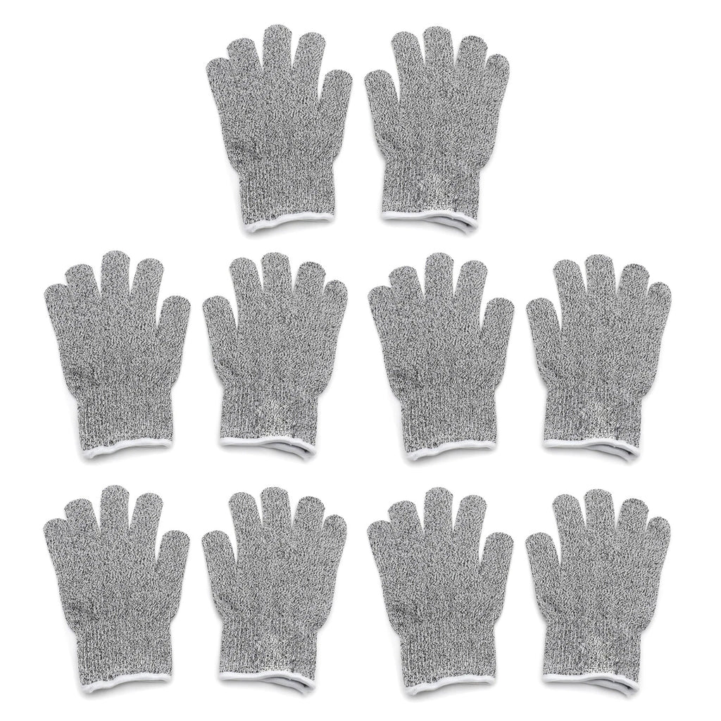 5 Pair Cut Resistant Working Gloves Level 5 Protection