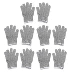 5 Pair Cut Resistant Working Gloves Level 5 Protection