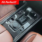 18PCS Carbon Fiber Interior Button Trim Cover Decor for Mazda CX-50 (2023–2024)