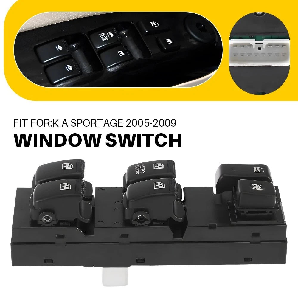 Power Window Switch Master Left for Kia Sportage (2005–2009) 93570-EF000