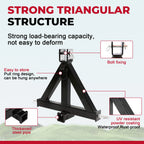 3 Point 2" Receiver Trailer Hitch for Category 1 Tractor (Heavy Duty)