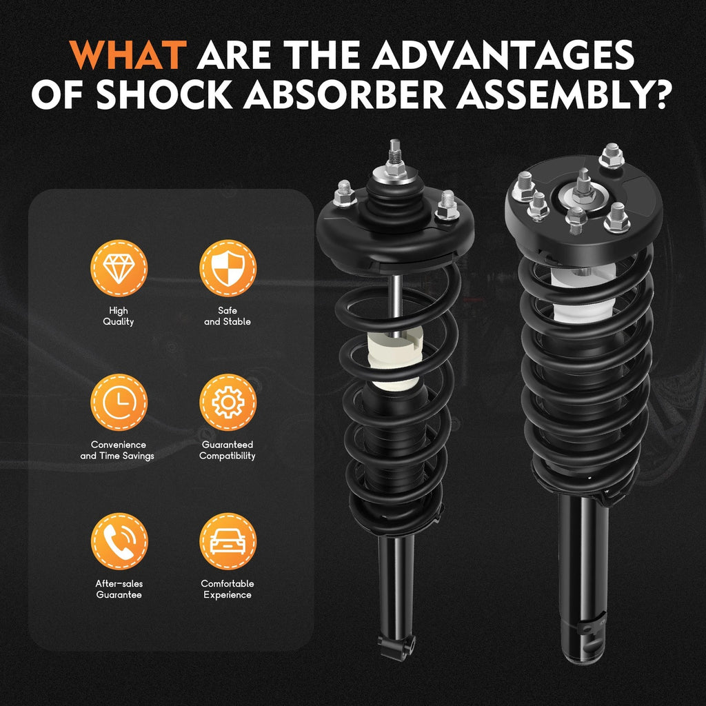 Set of 4 Struts & Shocks for Acura TSX (2004–2008)