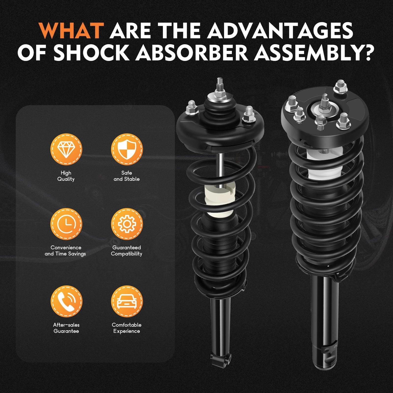 Set of 4 Struts & Shocks for Acura TSX (2004–2008)
