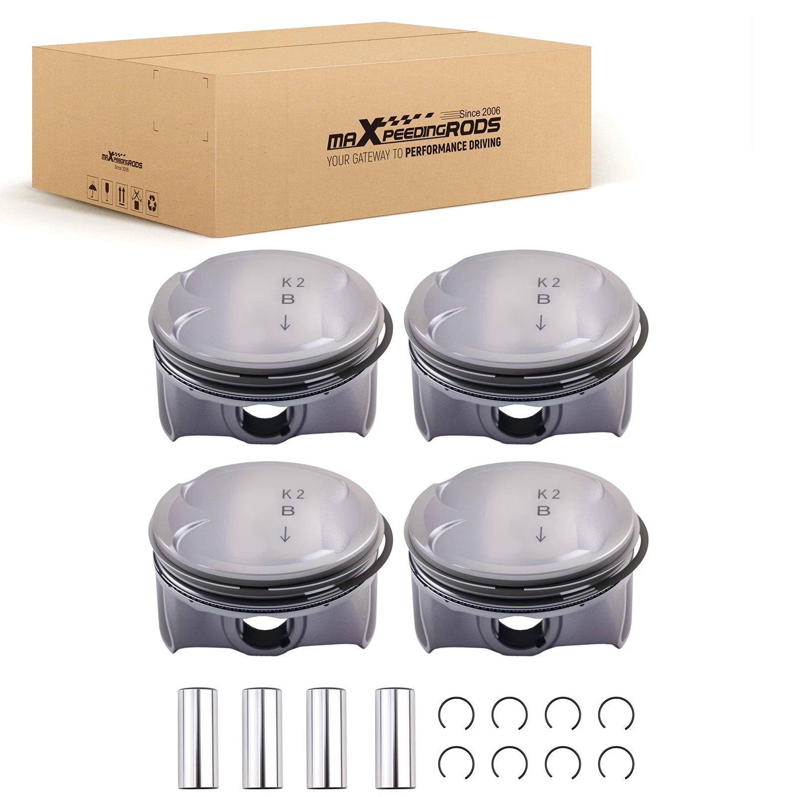 Engine Piston & Piston Rings Kit for Hyundai Kona Elantra 2.0L (2017–2018)