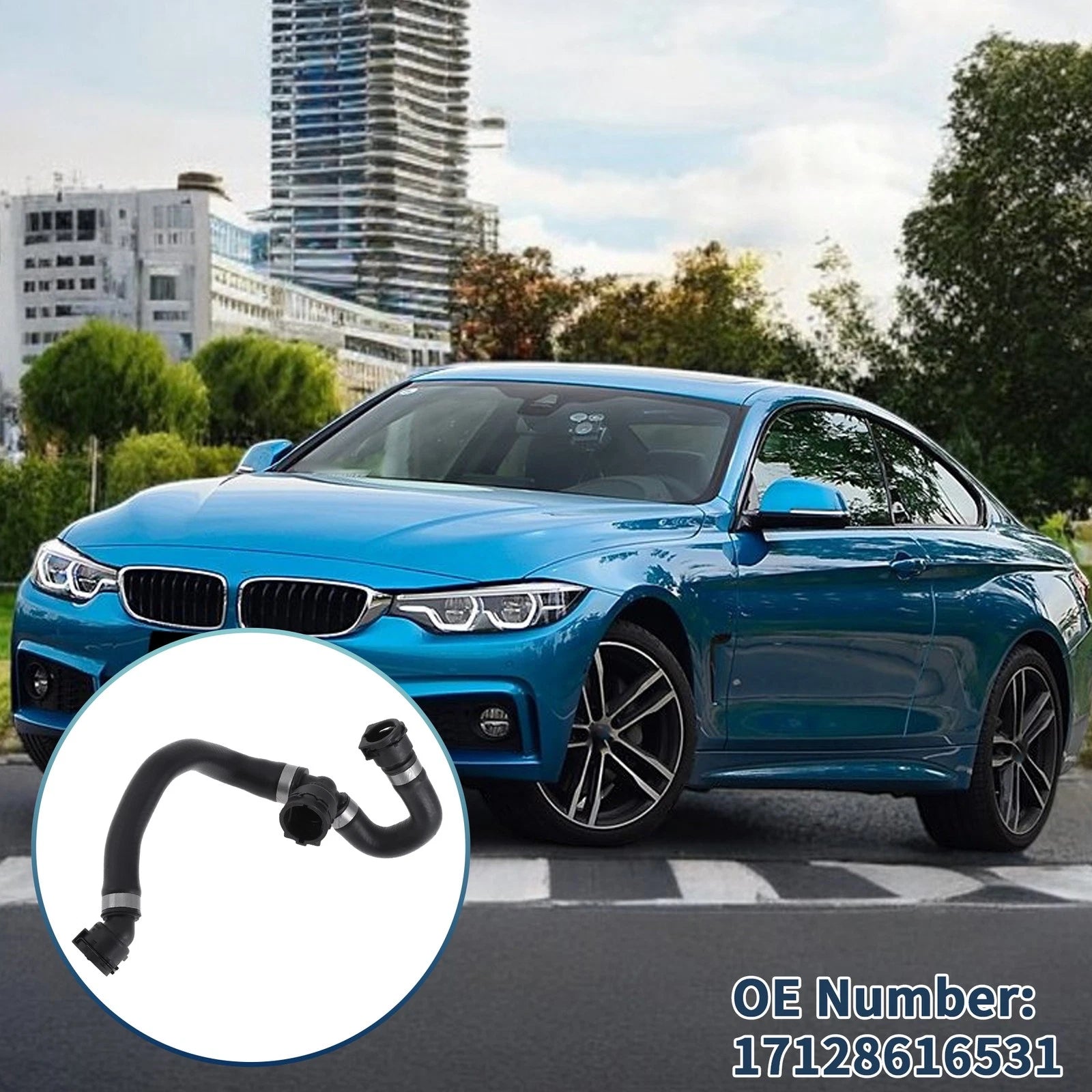 Radiator Hose for BMW 320i xDrive (2017–2018) & 440i (2017–2020) No. 17128616531
