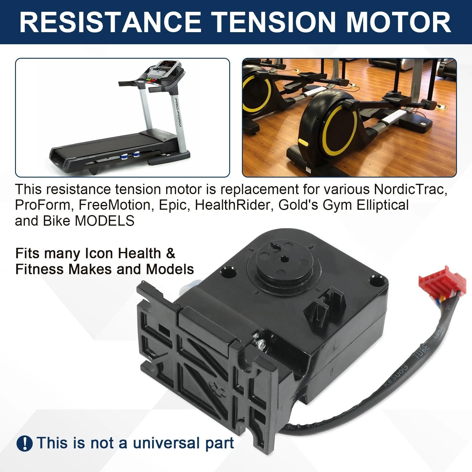Resistance Motor Brake Tension for NordicTrack Reebok Proform (2010–2023)