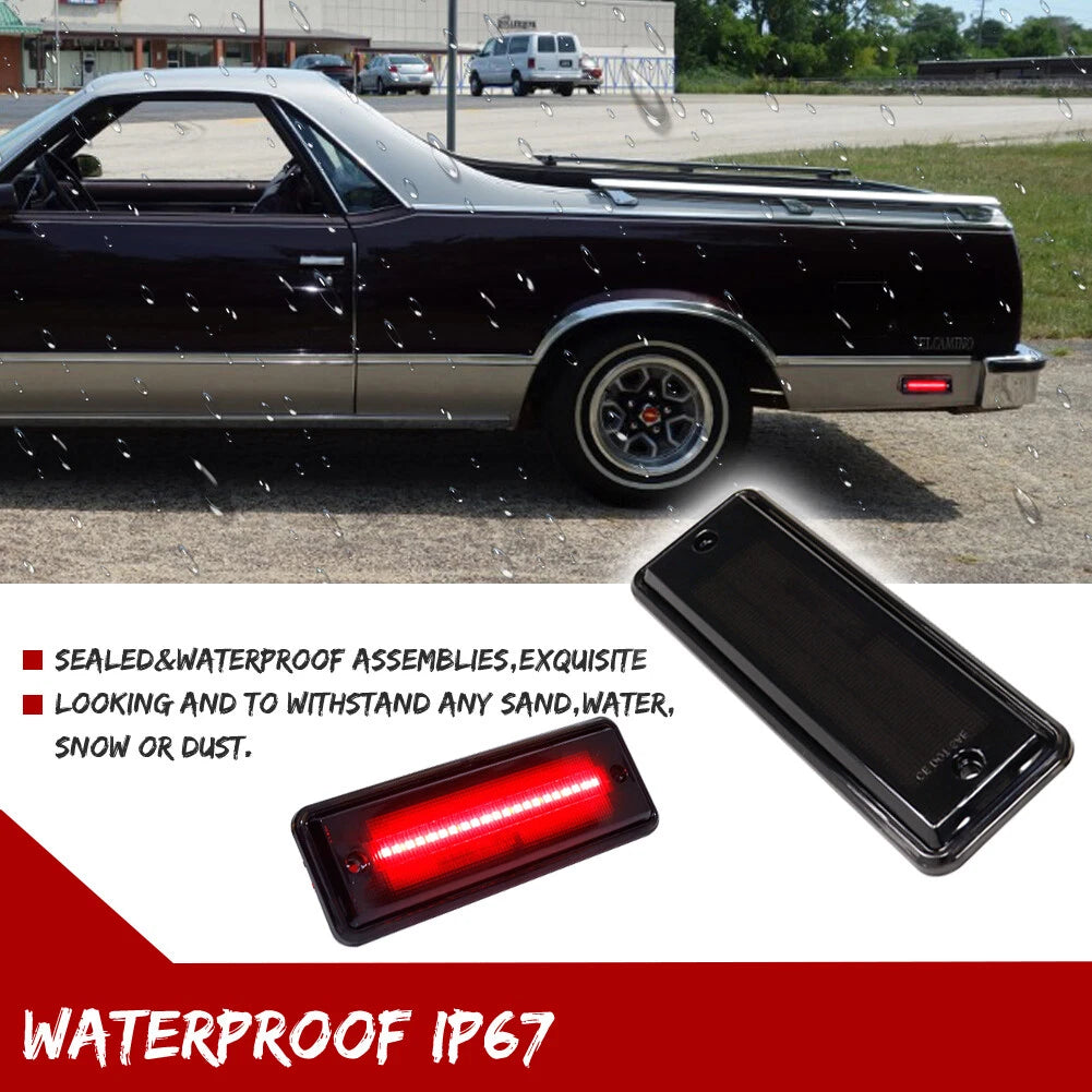 Rear Bumper Side Marker Reflector Lamps for El Camino, Caballero, Malibu (1978–1987)