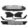 Front Upper & Lower Grill & Fog Light Covers for Ford Fusion (2019–2020)