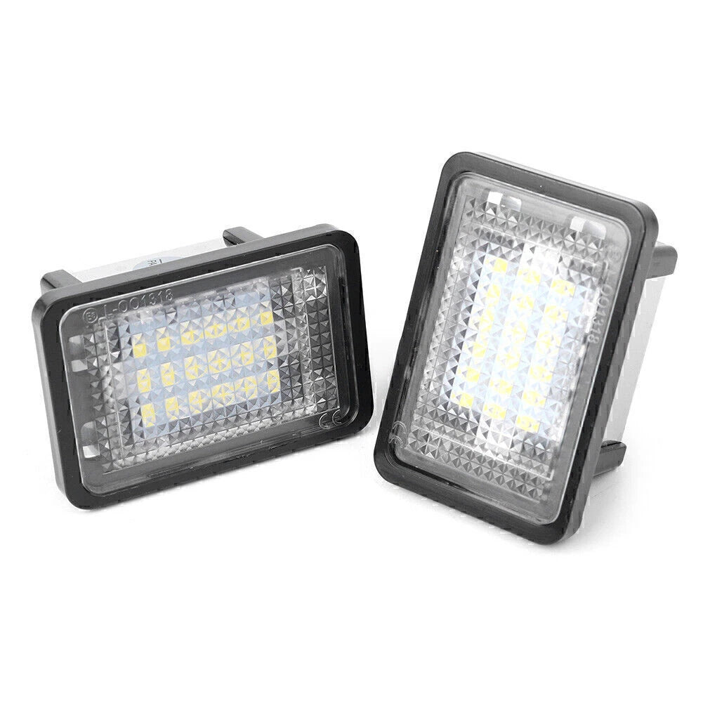 Pair LED License Plate Lights for Mercedes Benz GLK X204 GLK350 (2008–2015)