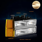 3D LED C-Bar Tail Light for Ford Super Duty (1997–2007) Smoked