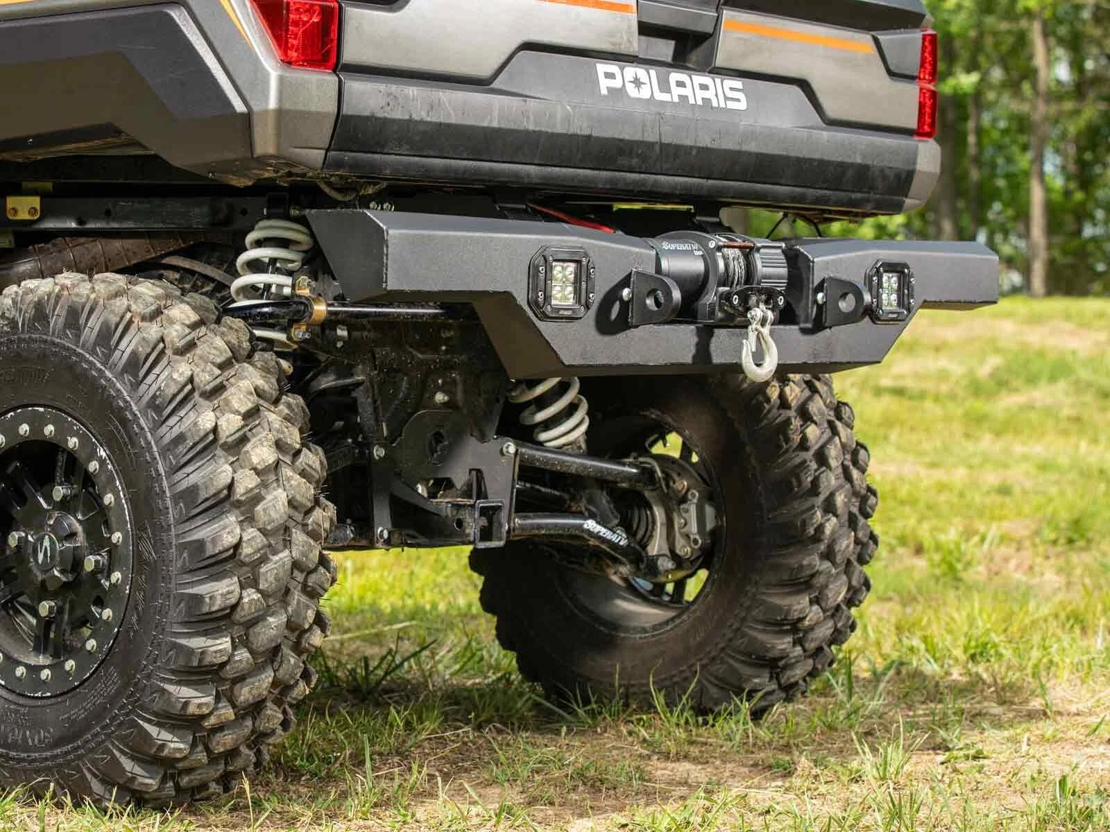 Heavy Duty Rear Winch Bumper for Polaris Ranger XP 1000 (2017–2023)