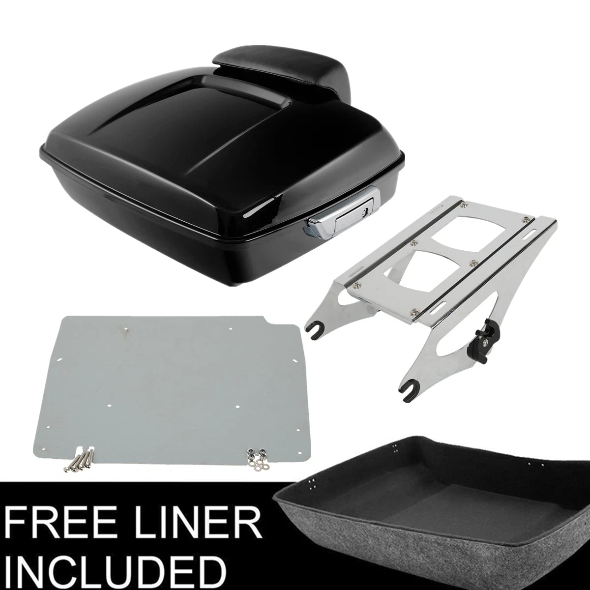 Chopped Trunk Backrest Pad for Harley Touring (2014–Present)
