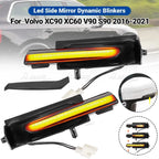 2X Dynamic Turn Signal Light Rearview Mirror Lamp for Volvo XC90 XC60 (2018–2023)