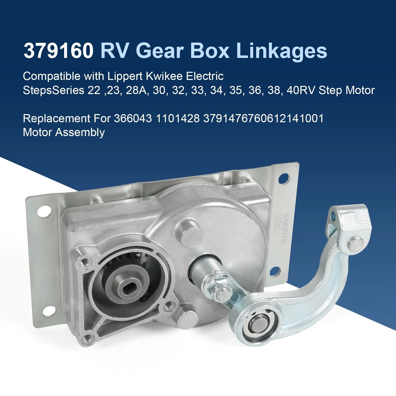 Gear Box Linkage Assembly with Motor for Kwikee Electric Steps (RV)