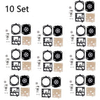 Set of 10 Carburetor Gasket Repair Kit K10-HD for Stihl MS270 MS290 MS390