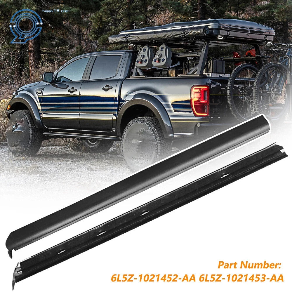 2X Front Outer Window Molding Trim Weatherstrip Seal for Ford Ranger (1999–2011)