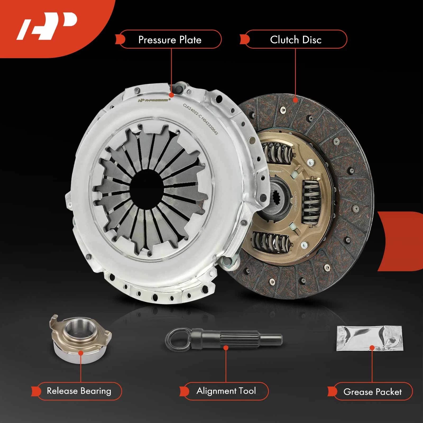Clutch Kit with Release Bearing for Hyundai Accent Veloster