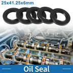Set of 5 Oil Seal Rotary Shaft Seal Nitrile Rubber 25x41.25x6mm
