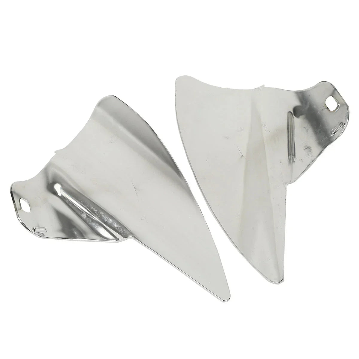 Chrome Saddle Shield Heat Deflectors for Harley Touring Road King (2009-2023)