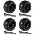 Set of 4 Rotary Deck Wheels for Bad Boy (018-0010-00, 022-1000-00)